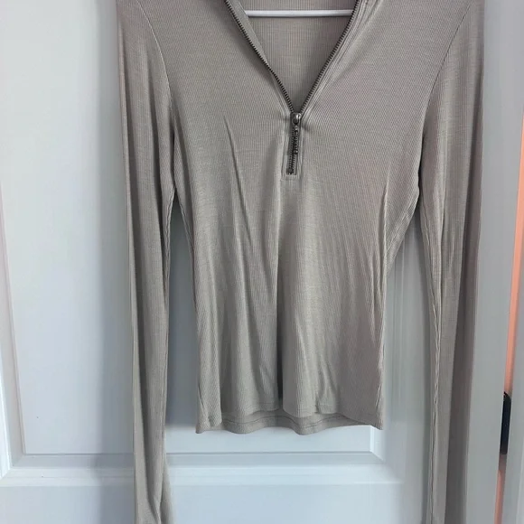 Joah Brown The Half Zip Mock Neck - Picture 3 of 4
